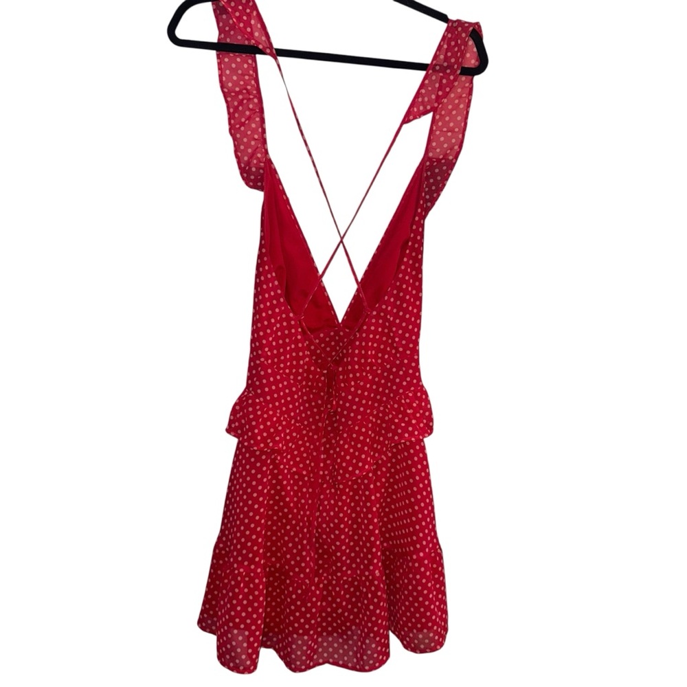 Lovers + Friends Red Polka Dot Mini Dress - Picture 4 of 6